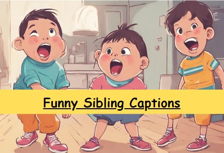 Funny Sibling Captions